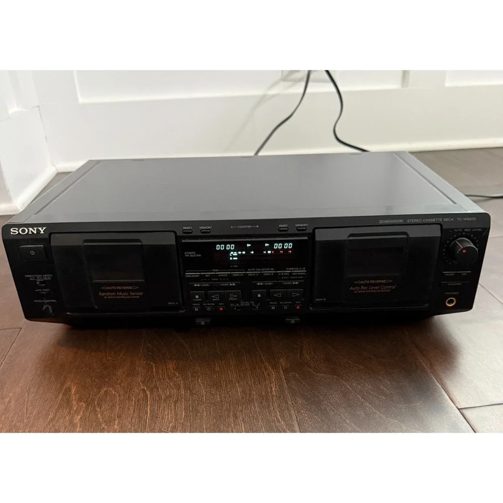 VTG Sony Dual‎ Cassette Deck Model TC-WE635 Serial # 8120476